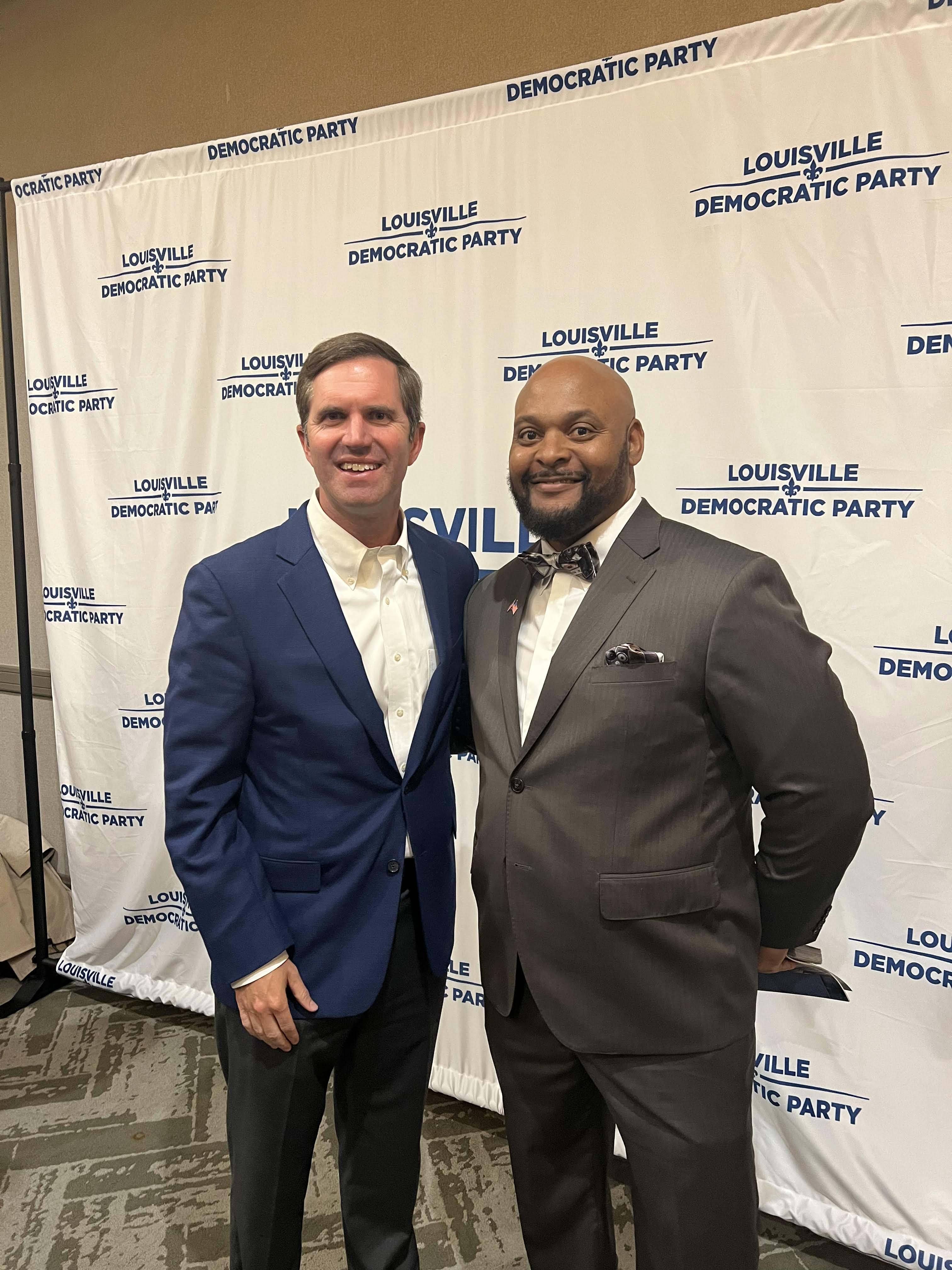 Stephen Yancey and Governor Beshear